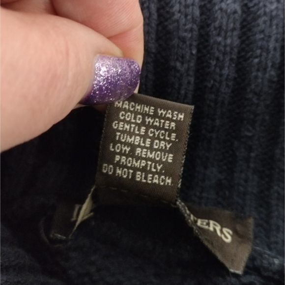 Liberty Sweaters Fair Isle Nordic pattern navy blue sweater - Picture 9 of 11